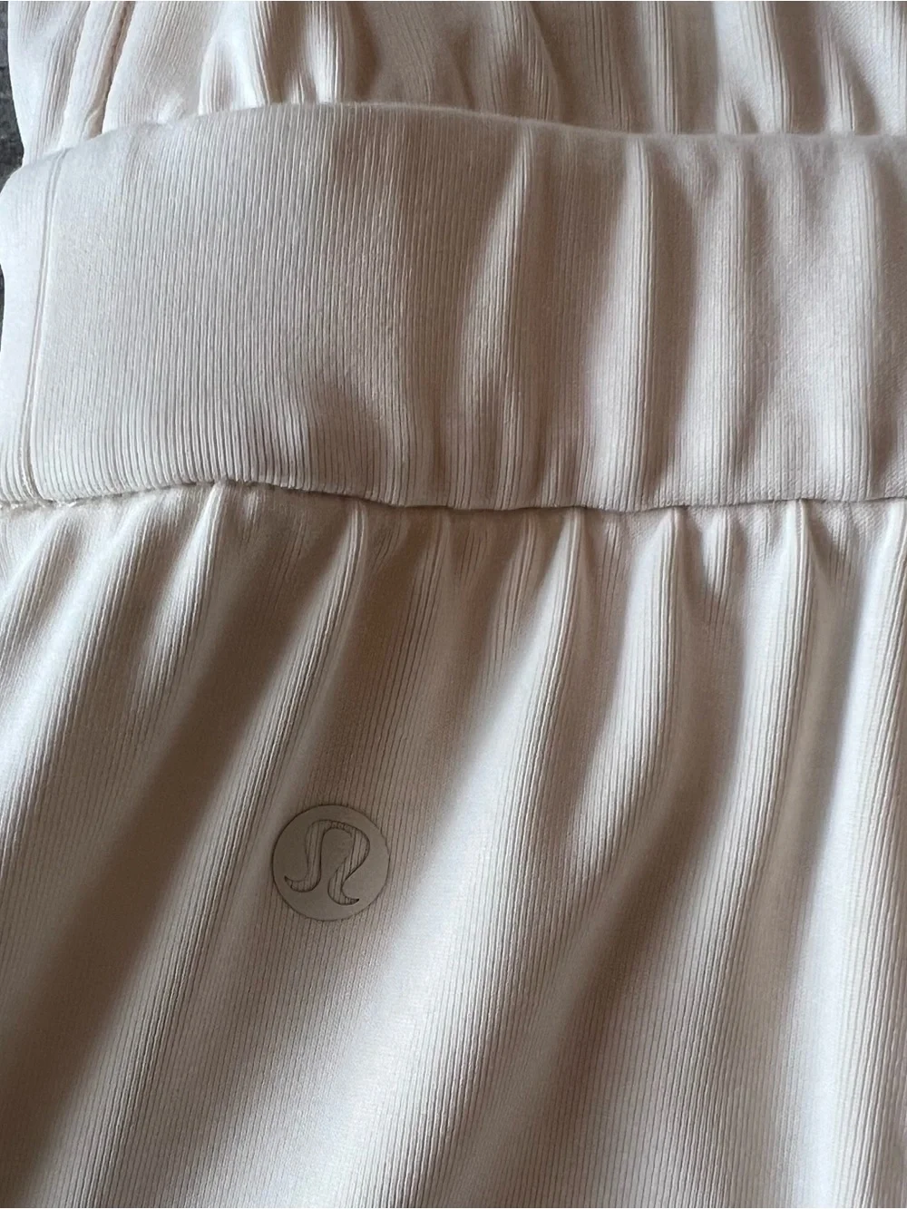 Lululemon Drapey Softstreme Romper Light Ivory Size Medium